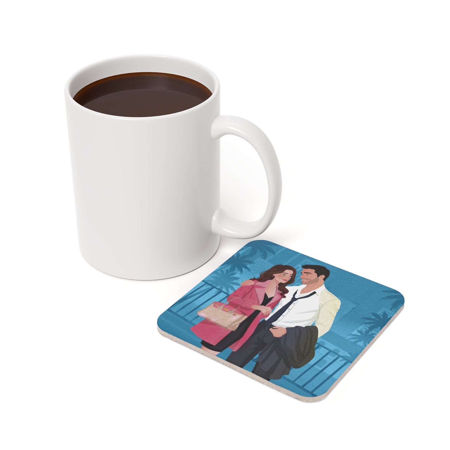 Drink Coaster — Miss Match Character Art