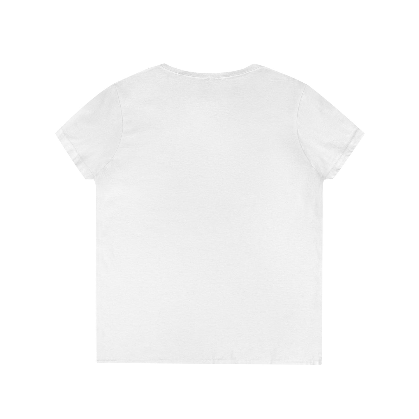 Ladies' V-Neck T-Shirt — "Caffeine, Clean Romance, & HEAs"