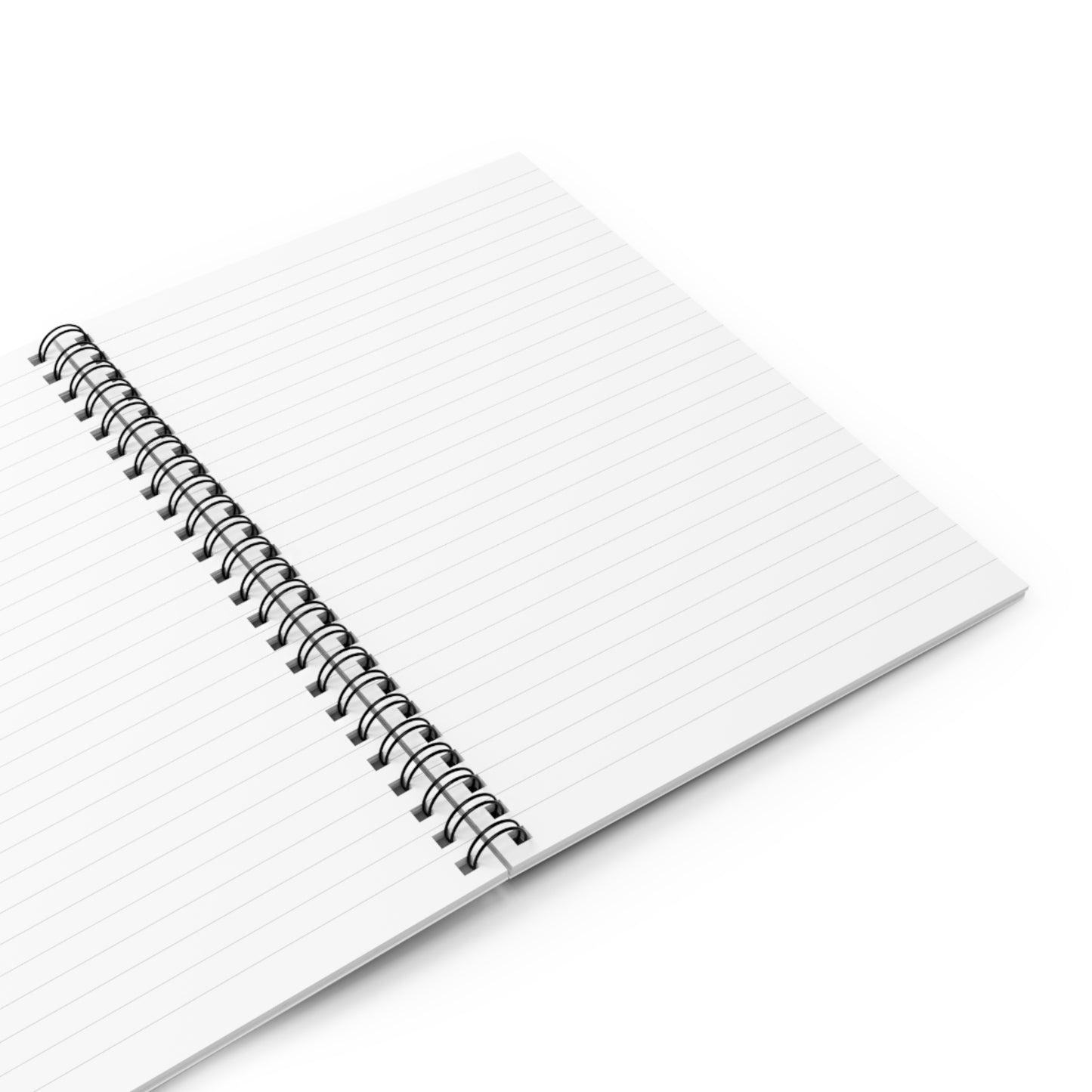 Spiral Notebook — "Fueled by Caffeine & Clean Romance"
