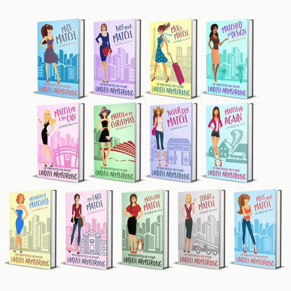 No Match for Love series by Lindzee Armstrong hardback box set, clean romantic comedy